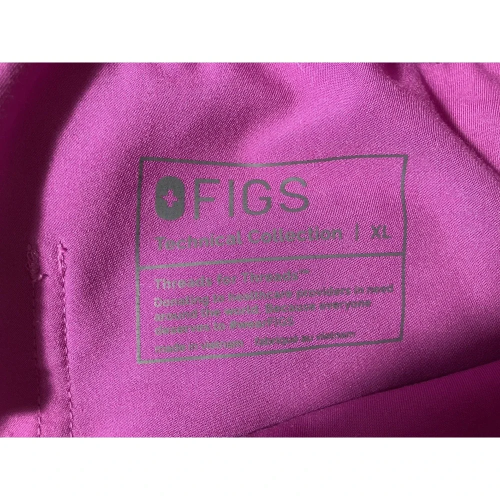 FIGS HW Yola Cargo Scrub Pants Women's Size XL Purple Uniform Medical Utility